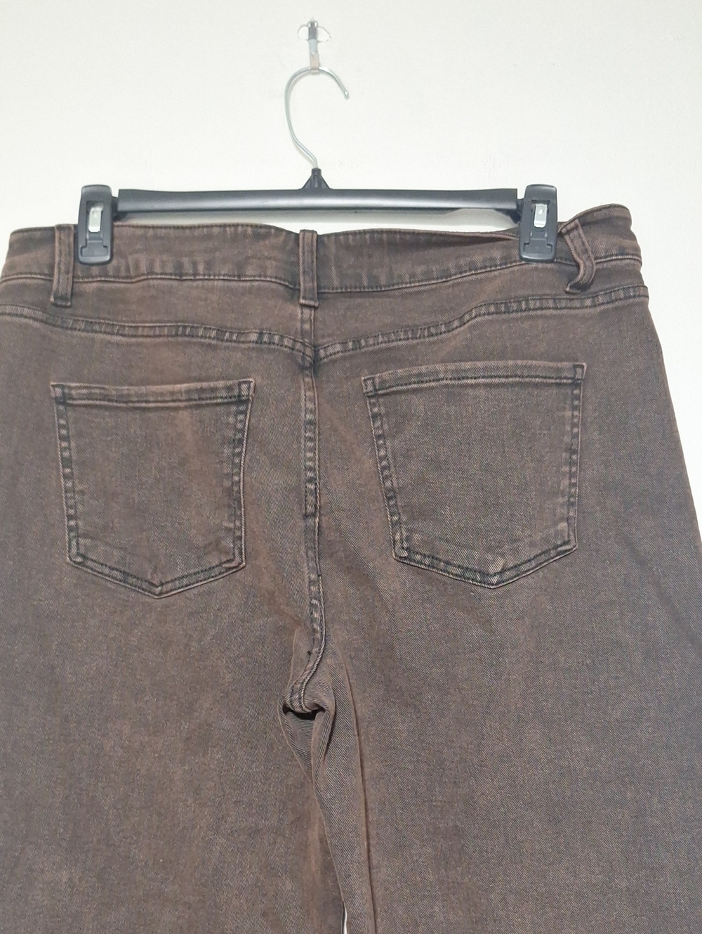 Time And Tru High Rise Barrel Brown Casual Jeans Size 18 - Picture 6 of 9